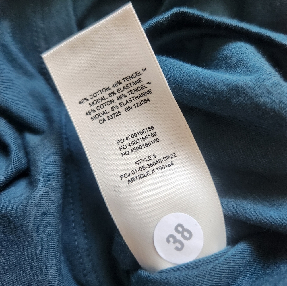 Babaton Contour Ruched Midi Dress Medium Aritzia Fitted T-Shirt Casual Summer - Picture 8 of 12